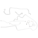 Dante's Mopar Parts - Mopar Brake Lines-1964-65 A-Body Dart Valiant Barracuda Brake Line Sets
