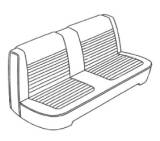 Legendary Auto Interiors - Mopar Seat Covers 1966 Dart 270 A-body Front Split Bench