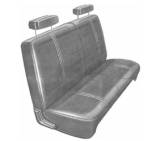 Legendary Auto Interiors - Mopar Seat Covers 1970 Duster & Duster 340 Front Split Bench