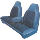 Legendary Auto Interiors - Mopar Seat Covers 1974-76 Plymouth Duster & Dodge Dart Sport Front Split Bench with Center Armrest