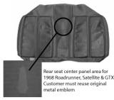 Legendary Auto Interiors - Mopar Seat Cover 1968 Sport Satellite & GTX OEM Style Rear Bench