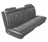 Dante's Mopar Parts - Mopar Seat Covers 1974 Dodge Charger Deluxe Front Split Bench