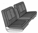 Dante's Mopar Parts - Mopar Seat Cover 1968 Chrysler 300 & Newport Front Split Bench