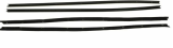 Dante's Mopar Parts - Cat Whiskers Top Cat Correct Side Window Sweep Kits 1976-1980 F-body Aspen Volare