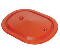 Dante's Mopar Parts - Mopar 340/440+6 Oval Air Cleaner Orange Lid