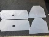 Dante's Mopar Parts - Water Shields-1966-1970 B-body Charger Road Runner GTX Door & Quarter Water Shields