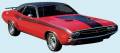 Dante's Mopar Parts - Mopar Stripe Kit 1971 Dodge Challenger R/T