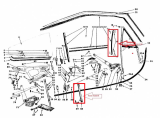 Dante's Mopar Parts -  Mopar Rear Channel Seals -1966-1970 B-body