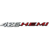 Dante's Mopar Parts - Mopar  "426 Hemi" Emblem 1970-1971 Dodge Challenger w/Rallye Hood, 1971 Charger Power Bulge Hood