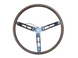 Dante's Mopar Parts - Mopar Deluxe Steering Wheel Woodgrain 1970 A and B-body Wood Sport Wheel