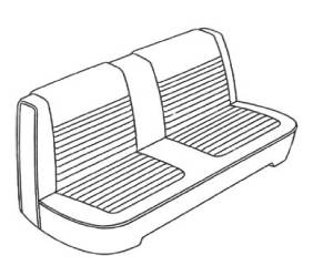 Legendary Auto Interiors - Mopar Seat Covers 1966 Dart 270 A-body Front Split Bench - Image 1