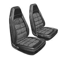 DMPS-5058-AA71CBJS Mopar Seat Covers 1971 Barracuda, Cuda Standard Style  E-body Front Buckets 