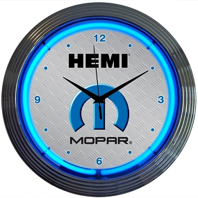 Dante's Mopar Parts - Neon Clocks - Hemi Mopar Clock - Image 1