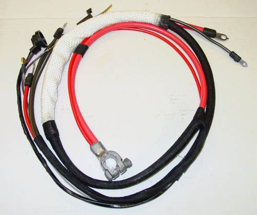 1967-1968 B-body HEMI Positive Battery Cable-Automatic Transmission with 3 prong Neutral Safety Switch - Image 1