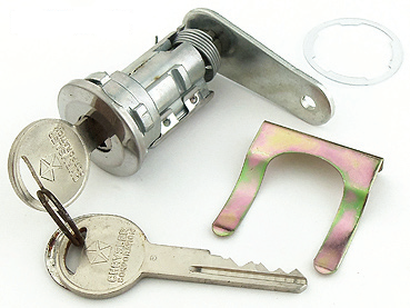 NOS Mopar Trunk Lock With Pentastar Keys - Plymouth Barracuda 1970 1971 1972