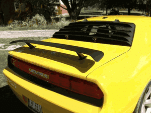 2010 dodge challenger rear window louvers