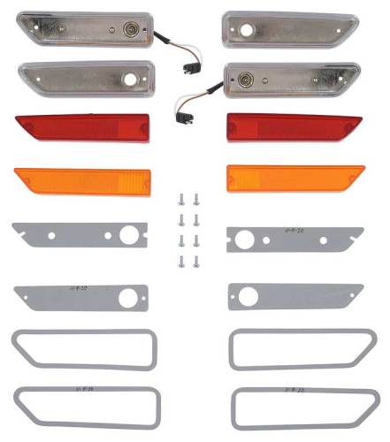 Dante's Mopar Parts - Mopar 1970-71 Dodge Challenger Side Marker Set with Bezels - Image 1