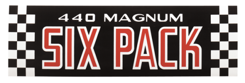 Dante's Mopar Parts - Mopar Air Cleaner Lid Decal- 440 Magnum Six Pack - Image 1