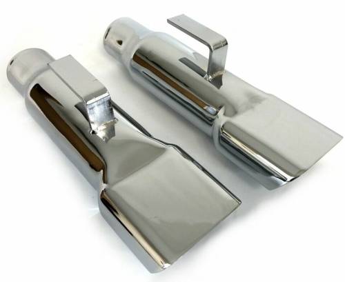 Dante's Mopar Parts - Mopar Exhaust Tips 1968-1970 Dodge Charger 2.25" Chrome - Image 1