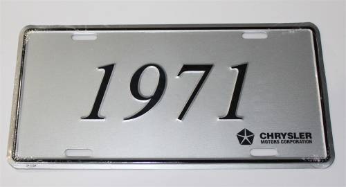 Dante's Mopar Parts - 1971 Chrysler, Plymouth, Dodge License Plate - Image 1