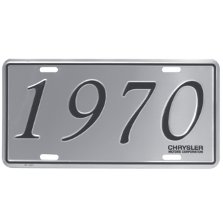 Dante's Mopar Parts - 1970 Chrysler, Plymouth, Dodge License Plate - Image 1