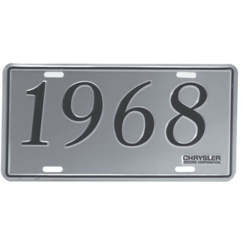 Dante's Mopar Parts - 1968 Chrysler, Plymouth, Dodge License Plate - Image 1