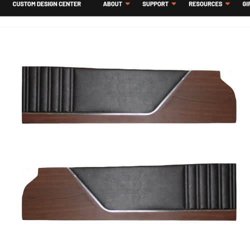 Legendary Auto Interiors - 1973 Satellite & Road Runner Bucket & Cloth Bench Upper Door Panel - Image 1