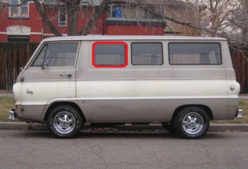 Dante's Mopar Parts - Window Seal- 1964-1970 Dodge A-100 Van Small Fixed Window - Image 1