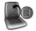 Dante's Mopar Parts - Mopar Seat Covers 1965 Plymouth Satellite Front Buckets - Image 2