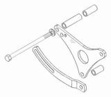 Dante's Mopar Parts - Mopar Alternator Bracket Kit - 1967-1968 Big Block with Air Conditioning - Image 2