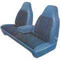 Mopar Seat Covers 1974-76 Dodge Dart Custom 4-dr & Plymouth Valiant 4-dr Front Split Bench with Center Armrest