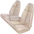 Dante's Mopar Parts - Mopar Seat Covers 1971 Plymouth Barracuda & Cuda Standard Style  Front Split Bench with Center Armrest - Image 1