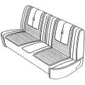 Mopar Seat Covers 1967 Dodge Dart GT Front Split Bench